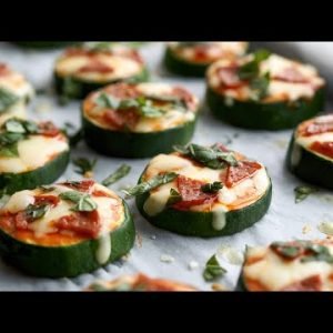 Keto Mini Zucchini Pizzas [Delicious Appetizer or Snack]