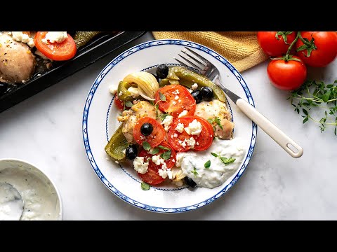 Keto Greek Chicken Recipe [Low Carb Sheet Pan Meal]