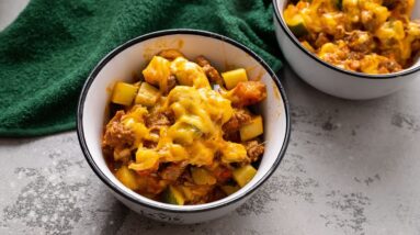 Low Carb Cheeseburger In Bowl [Easy Keto Dinner]