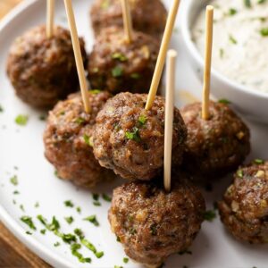 Low Carb Moroccan Meatballs [Keto Ground Lamb Recipe]
